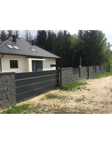 Nowoczesne ogrodzenie Wide Siatmet - 14