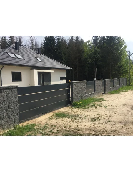 Nowoczesne ogrodzenie Wide Siatmet - 14