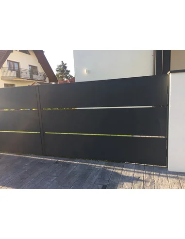 Nowoczesne ogrodzenie Wide Siatmet - 18