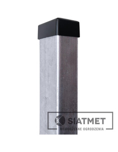 Słupek 60x40x1,2 H 2400 ocynk + kapturek Siatmet - 1