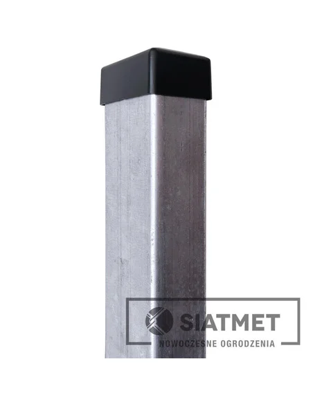 Słupek 60x40x1,2 H 2400 ocynk + kapturek Siatmet - 1