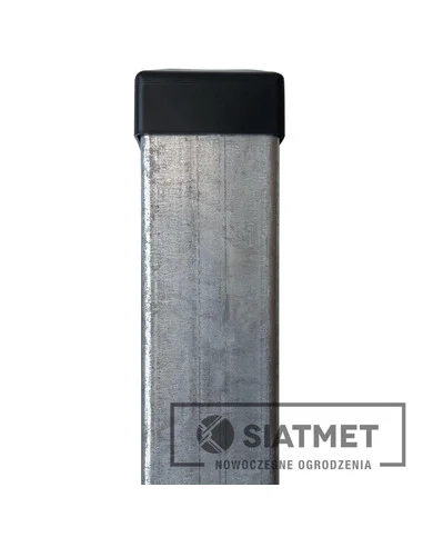 Słupek 60x40x1,2 H 2400 ocynk + kapturek Siatmet - 2