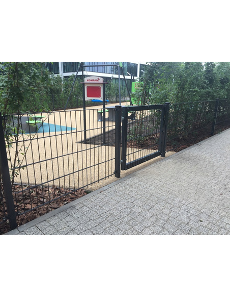 MOCNY PANEL OGRODZENIOWY 2D h1630mm 8/6/8 GRAFITOWY Siatmet - 7