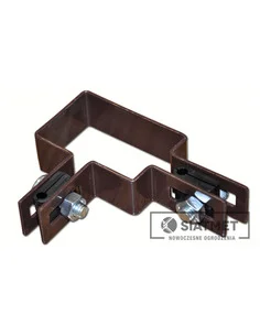 Obejma 60x40 RAL 8017 (brąz) narożna Siatmet - 1