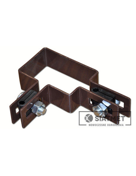 Obejma 60x40 RAL 8017 (brąz) narożna Siatmet - 1