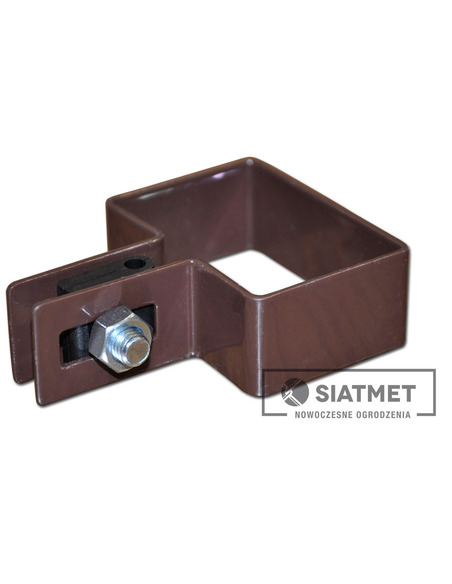 Obejma 60x40  RAL 8017 (brąz) startowa Siatmet - 1