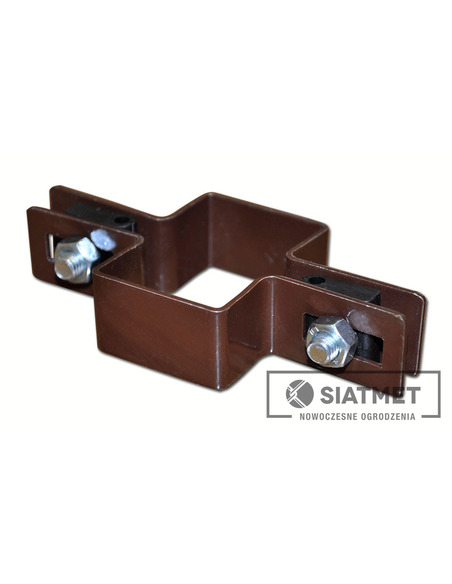 Obejma 60x40  RAL 8017 (brąz) pośrednia Siatmet - 1