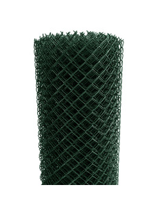 Siatka ogrodzeniowa ocynkowana 2,0 mm +PCV oczko 60x60mm H 1000, kolor zielony ral 6005. Siatmet - 1