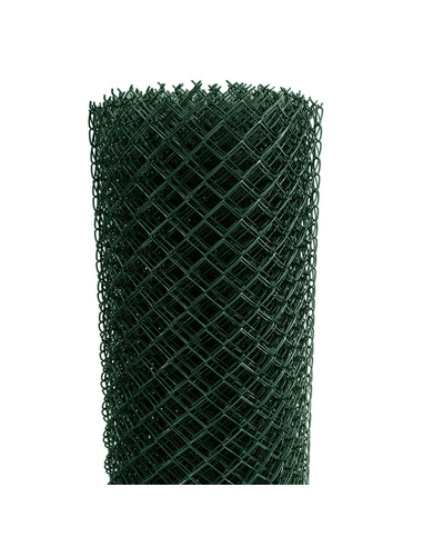 Siatka ogrodzeniowa ocynkowana 2,5 mm +PCV oczko 60x60mm H 1000, kolor zielony ral6005 - 1 - siatka-ogrodzeniowa-ocynkowana-25-m