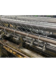 Siatka ogrodzeniowa ocynkowana 2,5 mm+PCV oczko 60x60mm H 1500, kolor brąz ral8017 Siatmet - 1 2