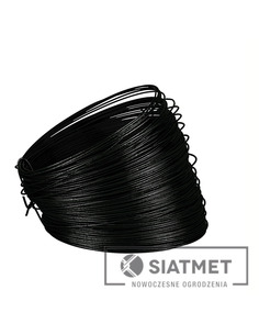 Drut ocynkowany powlekany PCV fi 2,7 mm + kolor czarny ral9005 Siatmet - 1