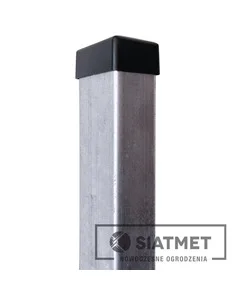 Słupek 60X40X1,2 H 1800 ocynk + kapturek  Siatmet - 1