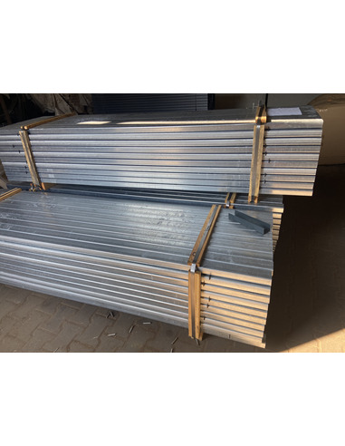 Słupek 60x40x1,2 H2600 ocynk + kapturek  - 4