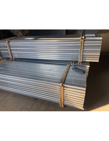 Słupek 60x40x1,2 H2600 ocynk + kapturek  - 4