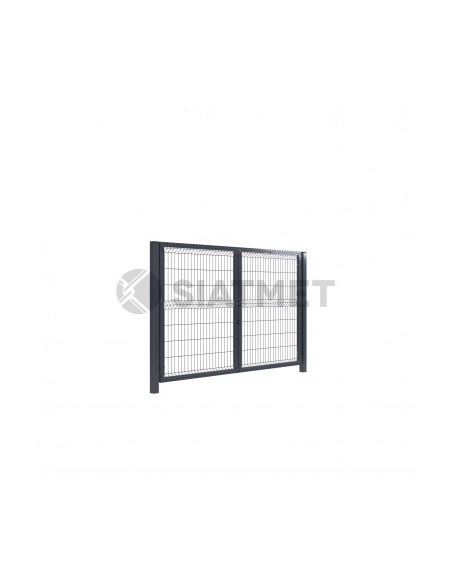 Brama dwuskrzydłowa panelowa, ocynkowana, H - 1330x4000mm Siatmet - 3