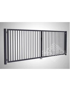 Brama dwuskrzydłowa profilowa, H - 1200x4000mm, kolor ral7016. Siatmet - 1
