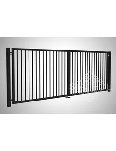 Brama dwuskrzydłowa profilowa, H - 1200x4000mm, kolor ral9005. Siatmet - 1
