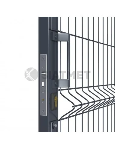 Brama przesuwna panelowa, ocynkowana, H - 1530x 6000mm Siatmet - 2