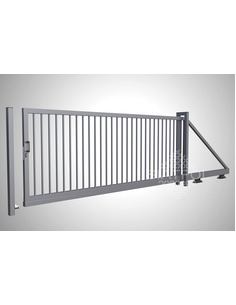 Brama przesuwna profilowa, ocynkowana H - 1200x5000mm Siatmet - 1