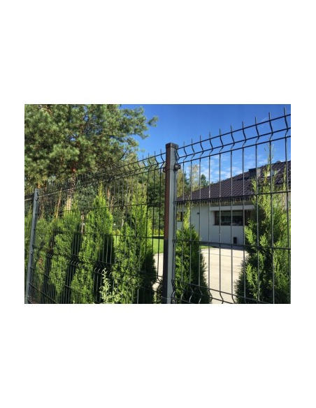 Panel ogrodzeniowy przetłaczany ocynk + kolor ral6005, fi 3.8mm, 3V/H - 1330 Siatmet - 4