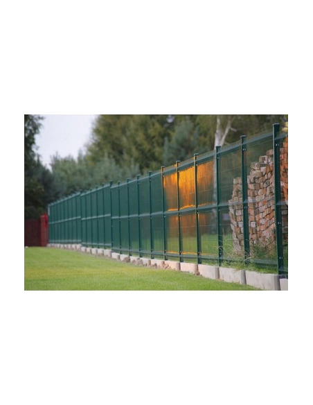 Panel ogrodzeniowy przetłaczany ocynk + kolor ral6005, fi 3.8mm, 3V/H - 1330 Siatmet - 6