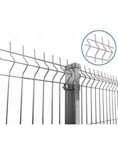Panel ogrodzeniowy przetłaczany ocynk fi 3.8mm, 3V/H - 1330 Siatmet - 1