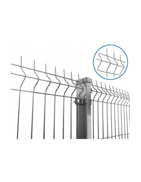 Panel ogrodzeniowy przetłaczany ocynk fi 3.8mm, 3V/H - 1330 Siatmet - 1