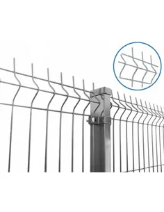 Panel ogrodzeniowy przetłaczany ocynk fi 3.8mm, 3V/H - 1330 Siatmet - 1 2
