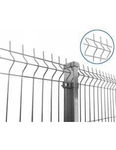 Panel ogrodzeniowy przetłaczany ocynk fi 4.8mm, 3V/H - 1330 Siatmet - 1 2