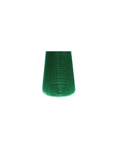Siatka Hodowlana Zgrzewana 16x16x1,2 mm Ocynkowana + PCV kolor zielony Siatmet - 1