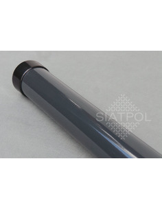 Słupek okrągły ocynkowany, fi 48, ścianka 1,5mm , H - 2000, kolor ral7016. Siatmet - 1